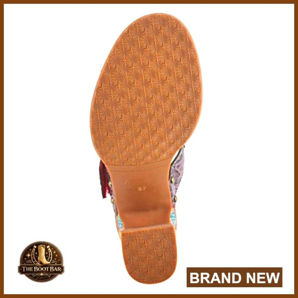 Leather Platform Sandals With Adjustable Strap, F… - image 7